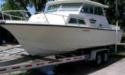 CLASSIC 1977 26 ft. STAMAS HARDTOP HULL ONLY. Legendary for their rugged construction, seaworthiness and enduring design. This particular model makes a great fish or dive boat. Nine foot beam. Rock solid. No rot. Restore it as an inboard or convert to an