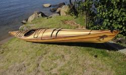 Excellent condition 17' cedar strip kayak built from a Newfound Boat Works kit (see http