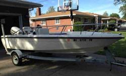 I HAVE FOR SALE A 1991 SUNBIRD FISHING/PLEASURE BOAT WITH TRAILER AND 50HP OIL INJECTED JOHNSON WITH TRIM AND TILT . I AM THE second OWNER OF THIS WELL MAINTAINED BOAT ALWAYS GARAGE KEPT. INCLUDES 74 pound THRUST ELECTRIC TROLLING ENGINE WITH TWO 12 V