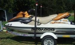 2002 SEA DOO GTX 3 SEATER. HULL IS 2002 BUT MOTOR WAS REBUILT IN 2007. SKI IS IN EXCELLENT CONDITION AND RUNS GREAT. TRAILER IS ALSO IN GREAT SHAPE ITS A 2008 LOAD RITE. COVER ALSO INCLUDED. $ 3,500 OBO. CONTACT TRAVIS OR EMAIL ME (click to respond)