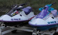 97 & 98 Polaris 780 & 1050 jet skis w/ dual trailer, life vests, tube w/ tow line, $3,500.00 NEG 706-533-5892 .See item listed at http