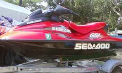 LEAVE PHONE NUMBER IN EMAIL IF INTERESTED!! 1999 Seadoo GSX limited edition, Extremely fast!! brings tears to your eyes. Will Give any newer ski a hard run for their money, This is no toy. Has a new proffesionally reupolstered matching seat, really stands