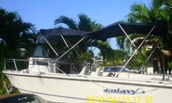 GALAXY WALKAROUND WITH CUBBY CABIN 18'9" IN PRETTY GOOD SHAPE GREAT FAMILY BOAT. MERCRUISER ENGINE WAS INSTALL NEW IN 2005 & DRIVE IS ALSO NEW. THE MOTOR IS 4 IN LINE 2.5L I HAVE MARINE RADIO,GPS, FISHFINDER & MANY EXTRA PARTS.ITS MISSING THE CARBURATOR