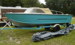 1983 Starcraft Cabin Cruiser 19' boat -- Aluminum, boat has been garaged for 25 years while rebuilding. Restoration is about 90% complete. Excellent condition, all new upholstery, nice trailer, Mercruiser inboard/outboard motor. Selling for only $3,900