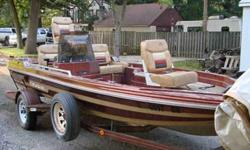 Cajun Bass Boat by Mastercrafter 90 horse Mercury Rare Barn find Previous owner passed away Motor runs great, newer water pump Minn Kota trolling motor with foot control. Has a kicker motor mount Seats are in great shape May need a battery or two. Trail