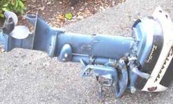 1958 EVENRUDE OUTBOARD ENGINE THIS WAS MY LATE FATHER'S AND WAS STORED IN HIS GARAGE WITH A COMPLETELY DRAINED CARBURETOR. SERVICED BY A VINTAGE OUTBOARD ENTHUZIEST JULY 2012 NEW LOW AND HI TENTION COILS PROP IN GOOD CONDITION SMALL CHIPS SHIPPING CAN BE