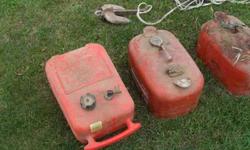 Two metal and 1 plastic gas can and anchor with rope.Will sell separate.Call 614-873-7313 or cell 740-350-2751Listing originally posted at http