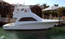 Visit www.BallastPointYachts.com for full specs and more photos. Truly bristol condition and only 300 engine hours on the preferred Cat C-12 engines and used only for bay cruising! Boat appears to have never been fished, slept on or cooked in. Microwave