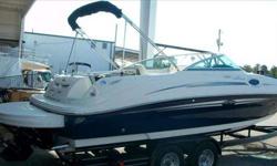 2008 Sea Ray 240 SUNDECK This 2008 Sea Ray 240 Sundeck is in very good condition. Powered by a MerCruiser 5.0L MPI V-8 engine (260HP), paired up to Mercruiser's Bravo III outdrive with twin counter-rotating stainless steel props. The boat is loaded with