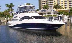 2008 Sea Ray 47 SEDAN BRIDGE This Sea Ray has a HYDRAULIC SWIM PLATFORM, FLIR Night Vision Camera and SAT TV! Luxurious Sea Ray flybridge yacht with sweeping lines and executive class amenities. She is very spacious, versatile and easy on the eye.