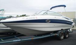 Powered by a Mercruiser 350 MAG MPI Bravo III this 2010 Crownline 240 EX is lake ready!! Only 125 hours! Features on this boat include