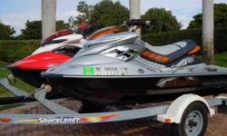 Pair of Supercharged 2008 & 2007 SeaDoo RXP-X 255 HP & RXP 215 HP.
Selling a pair of 2-Seater Sea-Doo top performance line RXPX & RXP - with only 36 & 46 hours. They are equipped with reverse, removable storage bins and a Rotax 4-TEC 1494cc four-stroke