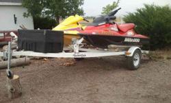 1996 XP Seadoo (modified) and 1999 GSX Seadoo Limited (Modified) w/2 place Yacht Club Trailer. All in great shape especially for the years. Call Charlie or email (click to respond)Listing originally posted at http