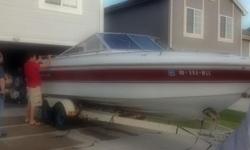 I have a sweet running boat with upgraded V8 260hp motor. Would consider trading for your vehicle. Open to offers but NO projects. 1984 Crestliner 22 foot Cabin Cuddy with Yacht Club trailer. This boat has an upgraded monster V8 mercruiser (260hp) with a