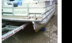 1998 SUNCRUISER TRINIDAD (SMOKERCRAFT) MODEL TR201L- 20 FT WITH 50 H.P. EVINRUDE SPL, OIL INJECTED, BIMINI TOP, DOUBLE SEAT HELM, FRONT, PORT SIDE & REAR GATE, REAR LADDER, STEREO RADIO 4 SPEAKERS, FOR SALE $4,499.00...CALL TOM @ OR E.MAIL (click to