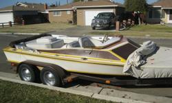 19 Foot Jet Boat. Hawaiian Mini Day Cruiser Jet Boat with Berkley Jet Drive. 460 Ford Motor. Awning/shade cover included
