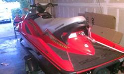 I have a very nice seadoo with 53 hours for sale
It has only been pre-owned in freshwater....I use the best gas for it which is 91 octane
The registration is up to date on the seadoo and on the shorelander trailor.
Whenever your ready to buy it we can