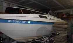 1979 Apollo 21'Cuddy with a fresh 350,and a rebuilt outdrive.Has a nice interior,fish finder,nice cabin w/sink and fridge.Has a nice trailer also.Moving to Nevada and won't need this!Call Jim at (208)661-4441