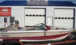 Great little affordable boat that has been well maintained. This boat has a new bimini top and new trailer tires. It is powered by a 4.3 V-6 by OMC.