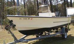 1998 Sea Hawk 20 Center Console, 1998 Mercury Force 90hp, Trailer As Shown Included In Sale
