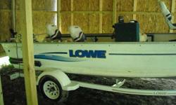 great boat 9.9 johnson, plus a trolling motor with a foot pedal live well , deep v,