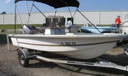 1985 Cobia 175 Center Console powered by a 1998 Johnson 60 hp outboard engine. Options include