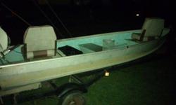 I have for sale a 1969 Ward V-bottom aluminum fishing boat, it's 12'1" long and comes with the trailer to haul it with as well. The boat will come with one anchor 1 oar, two Johnson SeaKing six horse power motors( 1 has a hole in the block but still good