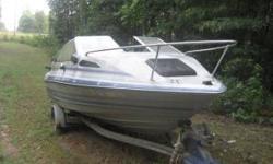 I have had the boat for about 9 years....it has a cover that came with it but was never used.(don't ask) The seats are in need of recovering from the weather. The outside n inside could look new again with some purple power n some elbow grease!! The