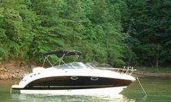 2007 Chaparral 250 SIGNATURE This one owner 2007 Chaparral 250 Signature (27'LOA)is located in a covered slip on fresh water Lake Lanier Powered by a Mercruiser 350 Mag.engine w/ the Bravo III drive.Only 185 hrs. on this well maintained and recently