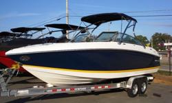 This 08 Cobalt 252 is in "Like New" condition with only 263 hours!!! The outside is like new, the upholstery is like new, the carpet is like new. You could eat your lunch out of the bilge or off the motor. It comes with a never used porta potti still in