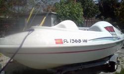 4Setter Power Jet Boat, Boat has a great motor just had full service done. Boat is in great shape needs a little TLC on the exterior. I added a power saver,new carborators,anti flood pump connected to the carborator,life vest and cover included. The boat