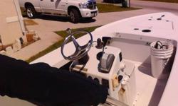 nice clean flats boat goes in skinny water has depth finder lorance.gps live well ,90 horsepower merc oil injected. with trim tabs, lights for night fishing mounted under poling deck brand new trim motor just a great fishing boat selling because i just