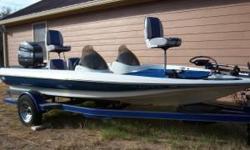 GREAT TIME TO BUY!!!! 1998 Challenger 18 Ft. Bass Boat with 120 HP Mercury Force Outboard Motor with trailer. All in great shape. SACRIFICE AT $5250.00 CASH -- NO TRADES OR FINANCING. All Reasonable offers will be considered. Comes equipped with 46lb.