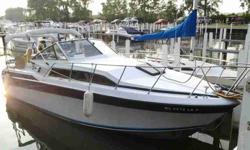5,500
Its a 26ft cabin cruiser in attractive condition. sleeps 4-6 people with pump out head, sink, stove, fridge, dinette. clean well maintained boat. single merc 260 (chevy 350) Has bumpers/fenders, vests, lines, charts etc. pioneer cd system w/remote.