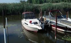 Has had many updates since I purchased it 2 years ago, but a larger family now means we need a larger boat. Great boat for cruising. It has standing headroom in the cabin and a full bathroom. The boat is actually the equivalent of a 25 foot plus boat by