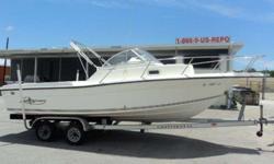 2001 Pro Sports 22 2001 Pro Sports 2200 is a Walkaround. This vessel is not equipped with an engine or controls. Equipped with a marine trailer, a bimini frame, open deck, captain helm seat, cabin with berth and more. The tires/wheels are dry rotted and