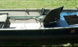 I have a 10ft flat bottom Aluminum Jon Boat. The price includes 2 swivel seats, 2 floating cushions, 1 paddle, fish finder, rod holders, and marine battery storage box. I have all paper work on hand for the boat. I am asking $600, OBO.