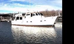 Hull #2 of this 49' all wood pilot house trawler style design by one of the countries premier trawler builders. Twin diesel engines, generator, navigation two stateroom/two head layout. More information call Dave Bergman at 270-508-0536. Boat located at