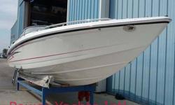 One owner, fresh water, lift kept, immaculate. As close to showroom condition as you will find.
This 2004, 292 FASTech will blow you away with her good looks and sleek design. Her FASTech hull configuration gives her the speed and stability most
