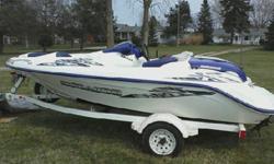 14 Foot 2000 Sea Doo
130 Horsepower
Approximately 200 hours on the motor, like new
Seats 5 (including the driver)
It has never been stored outside
Including the boat, there are 4 life jackets, an anchor trailer, boat cover and a spare tire
There has only