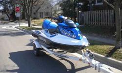 I am the orginal owner of this like new and as good as new Waverunner. It has 155hp engine, like new trailer,expensive tailer fit SeaDoo cover and has been excellently maintained always stored inside.SeaDOO waverunners are excellent machines and last for