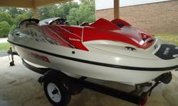 1998 SeaDoo Speedster Jet BoatGreat Condition - Very Clean220 HP (Twin 110 HP Rotax 80cc engines)Low Hours (126+/-)Trailer w/spare tire includedServiced for summer and ready to run!Call Shawn today - 423-718-4311