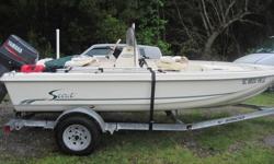 2001 Scout 155 Sportfish "Just Serviced", 2001 Yamaha 60TLRZ 2-Stroke, Trailer As Shown Included In Sale. Everything works but the stereo. New Jack stand and the battery is dated 9/13. This one will be gone quick!!