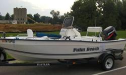 2005 Center Console Palm Beach 161 ? Unsinkable Composite design with no wood (No wood, no rot) ? 50 HP Mercury Outboard with less than 80 hours ? Boat Cover ? Bimini Top ? Easy Load Hustler Trailer ? All electronic items in full operation ? 12v trolling