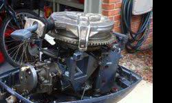 For sale is my 25hp 1987 Evinrude motor. The motor fires right up and runs good. It has a new fuel line. New lower unit oil, and new spark plugs. The compression is good as well as the water pump. It has a tiller handle and is a pull start. It is a short