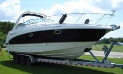 $72000.00 or BEST OFFER!......AN EXCEPTIONALLY BEAUTIFUL 2005 31 FT CHAPARRAL 290 SIGNATURE CRUISER THAT'S RARELY BEEN IN THE WATER WITH ONLY 175 HOURS OF USE! IT HAS ALL RIGHT OPTIONS LIKE GENERATOR, HEAT/AC,ANCHOR WINDLASS, DEPTH FINDER, COMPASS, AM FM