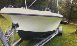 boat runs great, ready to fish, beautiful shiny no issues, rock solid floor , transom, stringers, etc, everything works, 1500 gal bilge,bimini top,with top grade stainless steel frame, boat is bone dry always, awesome deal on this vintage classic,
