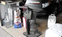 one owner ,1996 suzuki 9.9 horsepower ,short shaft [15"] ,oil-injected ,low hours ,pre-owned only for duck hunting ,original paint ,terrific condition ,call 651-270-4104Listing originally posted at http
