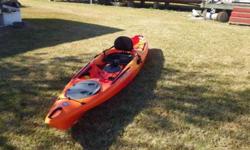 Have for sale a TARPON 120 Sit on top kayak, kayak has Never been in the water, Mango color, this is a Excellent kayak for fishing or just paddling the creek, its very stable, easy paddling and very comfortable setting in. Has the Phase three Air seat,