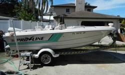 1993 25th anniversary deep v proline 120 johnson ocean pro boat is very clean needs nothing has new floor not balsam or wood it has high density foam core 3/4 inch thick also has new lower end and power tilt motor new s.s. prop have all paper work on boat